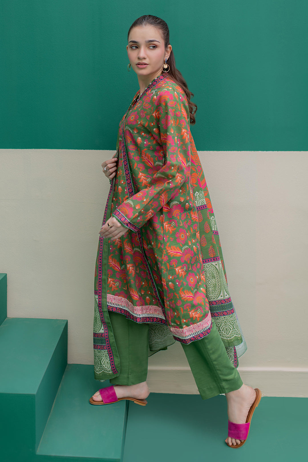 Zellbury | Winter Pret | Kurta Dupatta Trouser - 3088