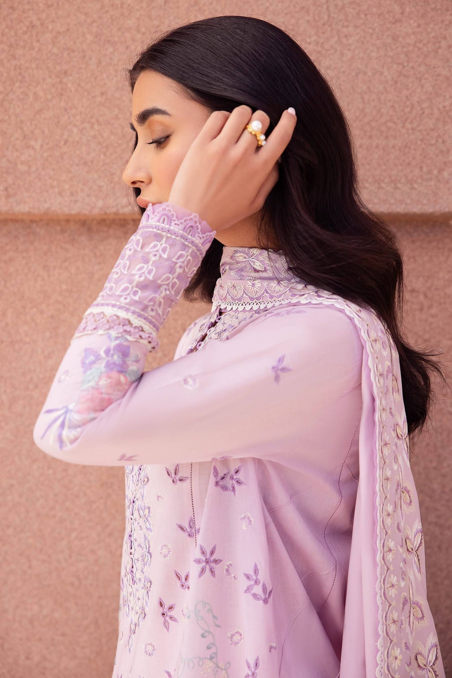 Zaha | Lawn 24 | ELA (ZL24-01 A) - Pakistani Designer Dress - by Zaha | Type: Luxury - 100% Original at Saira Sultan
