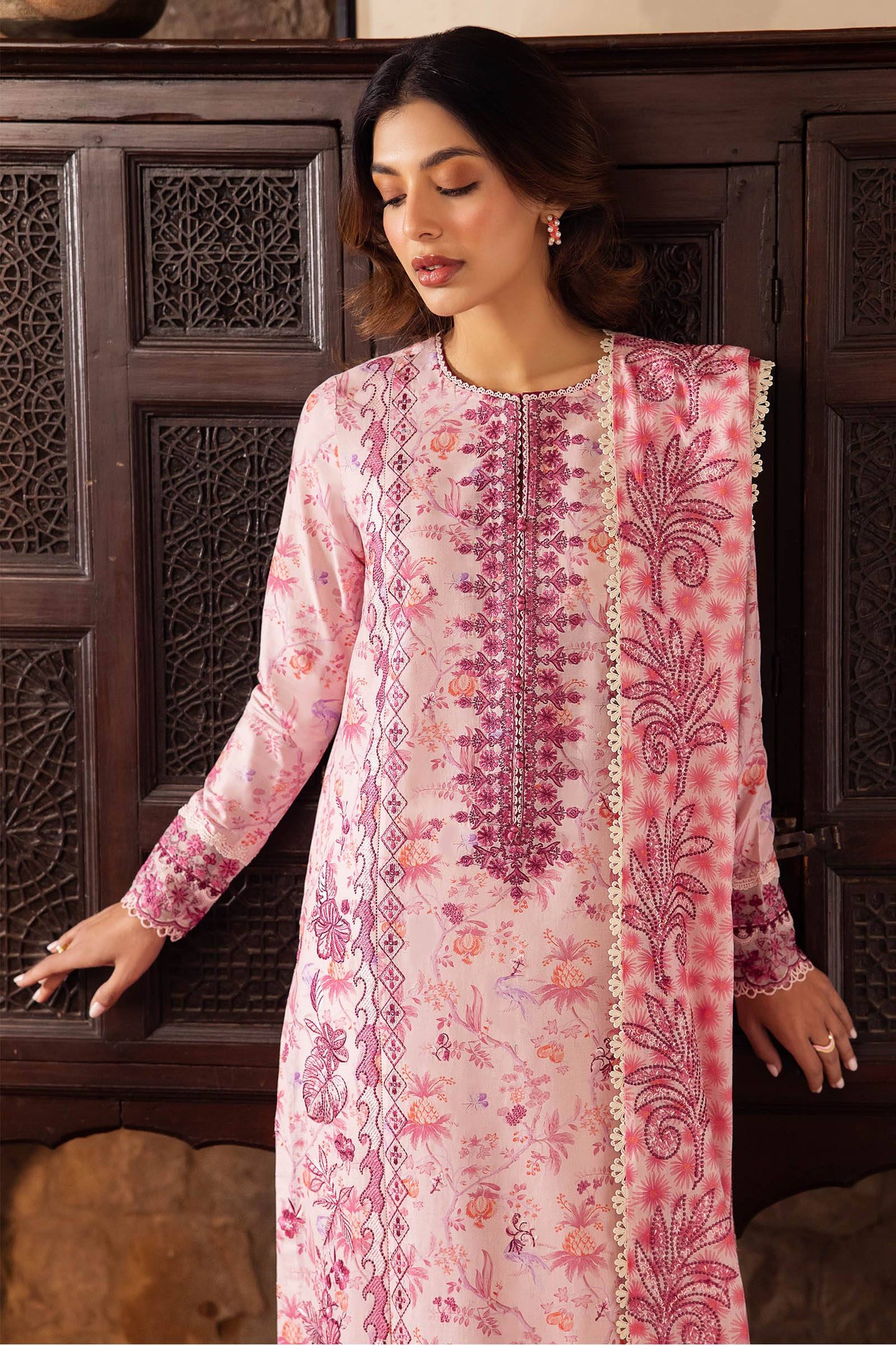 Zaha | Lawn 24 | SENA (ZL24-10 B) - Pakistani Designer Dress - by Zaha | Type: Luxury - 100% Original at Saira Sultan