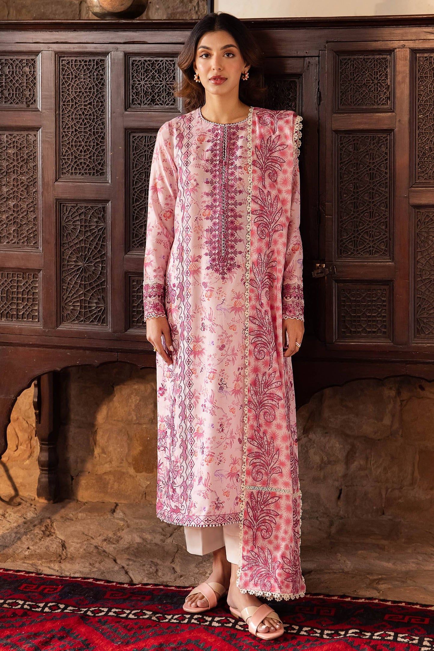 Zaha | Lawn 24 | SENA (ZL24-10 B) - Pakistani Designer Dress - by Zaha | Type: Luxury - 100% Original at Saira Sultan