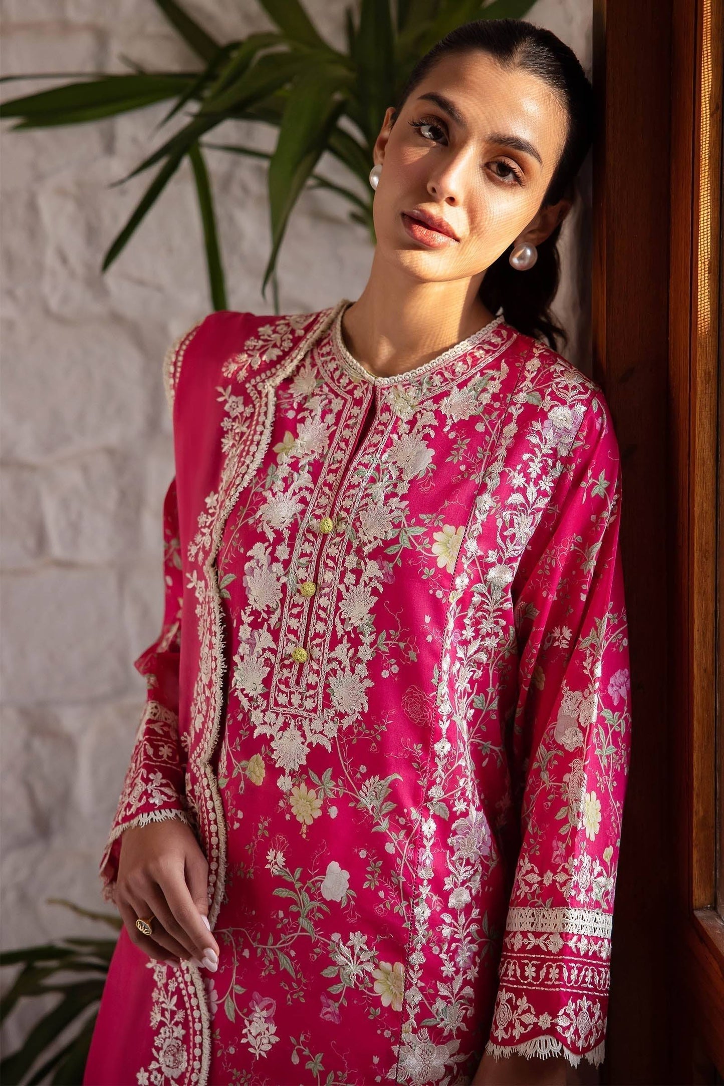 Zaha | Lawn 24 | LEYLA (ZL24-12 A) - Pakistani Designer Dress - by Zaha | Type: Luxury - 100% Original at Saira Sultan