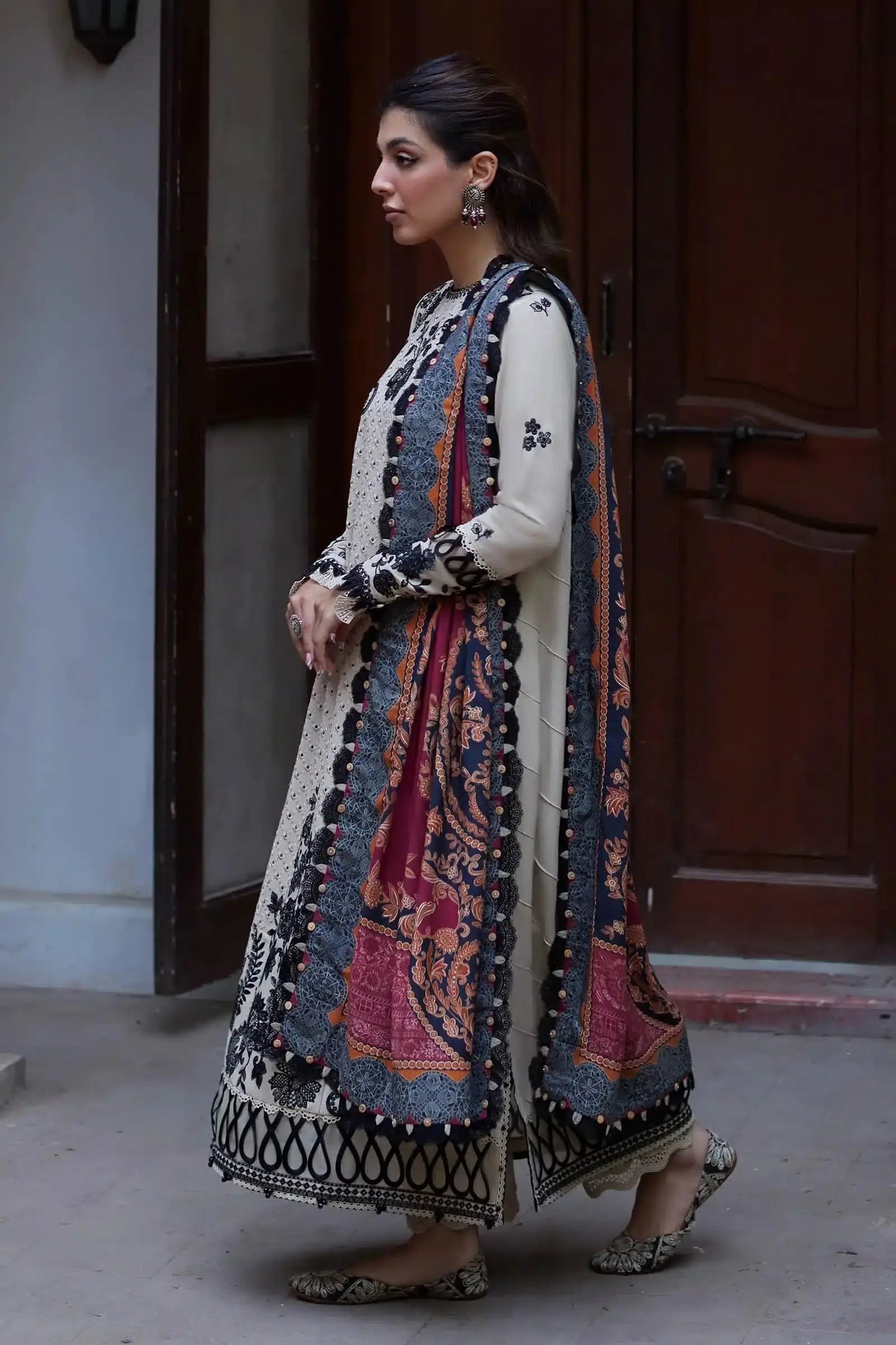Zaha | Winter 23 | LARAH (ZW23-12) - Pakistani Designer Dress - by Zaha | Type: Luxury - 100% Original at Saira Sultan