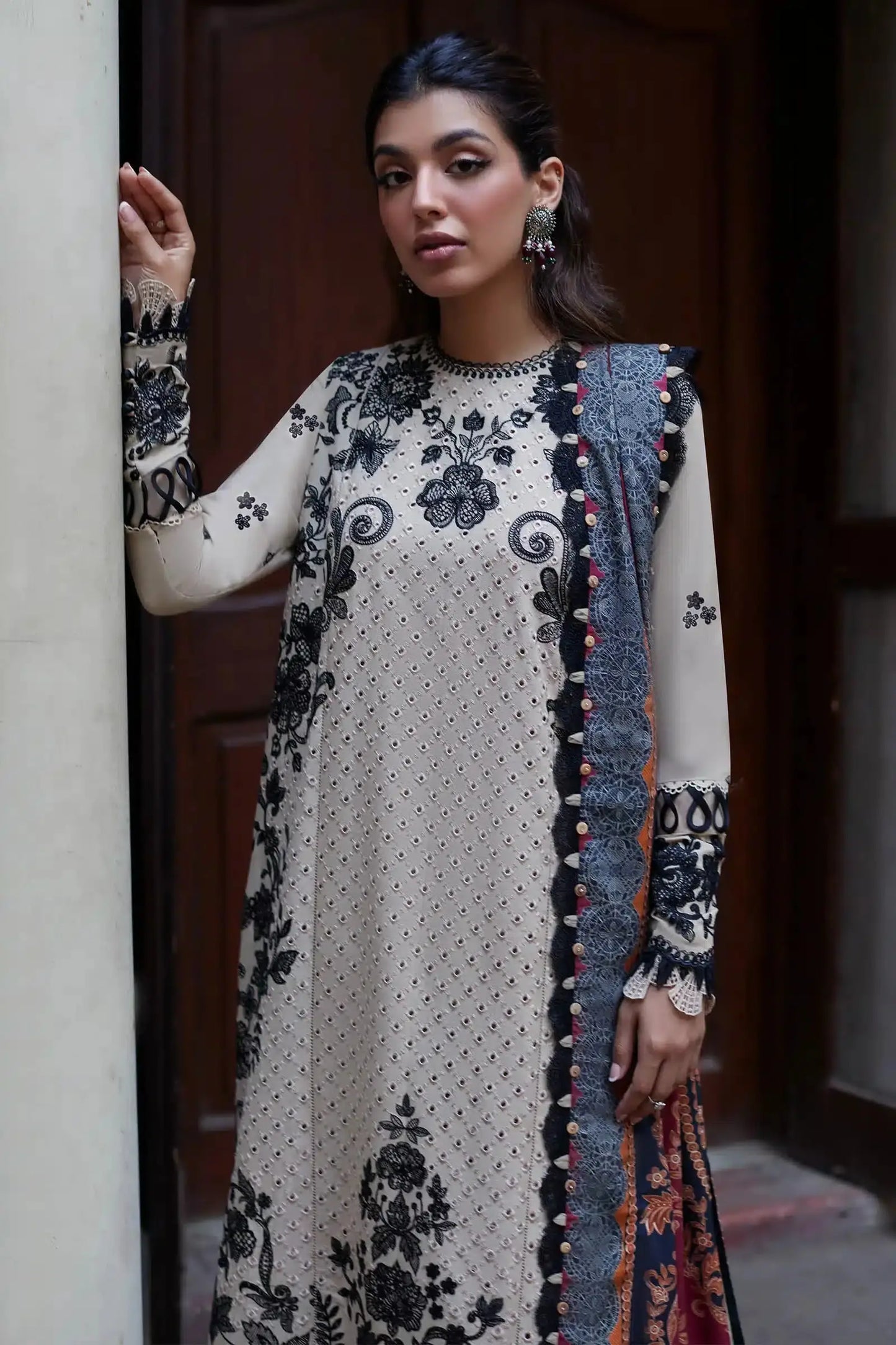 Zaha | Winter 23 | LARAH (ZW23-12) - Pakistani Designer Dress - by Zaha | Type: Luxury - 100% Original at Saira Sultan