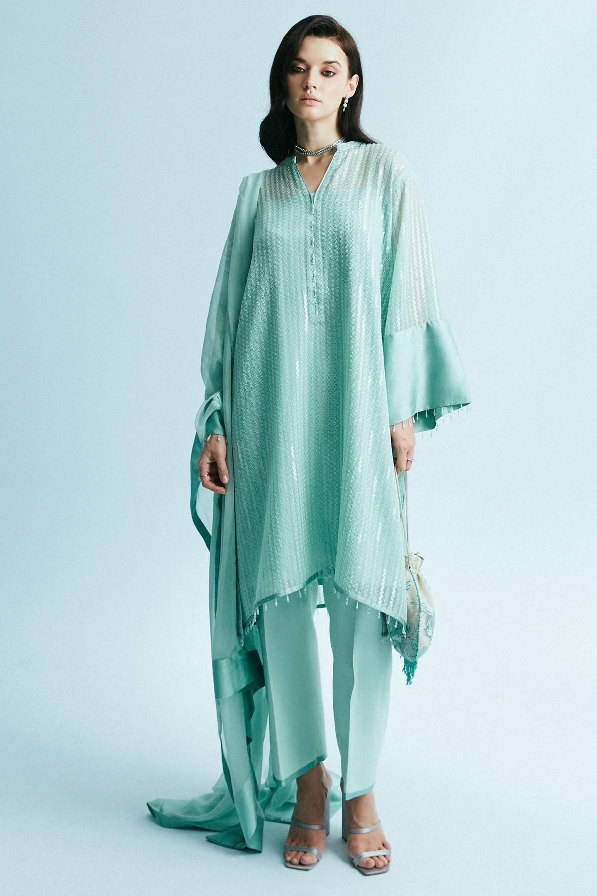 Zara Shahjahan | Festive Eid 24 | ZC-2043 - Pakistani Designer Dress - by Zara Shahjahan | Type: Formal - 100% Original at Saira Sultan