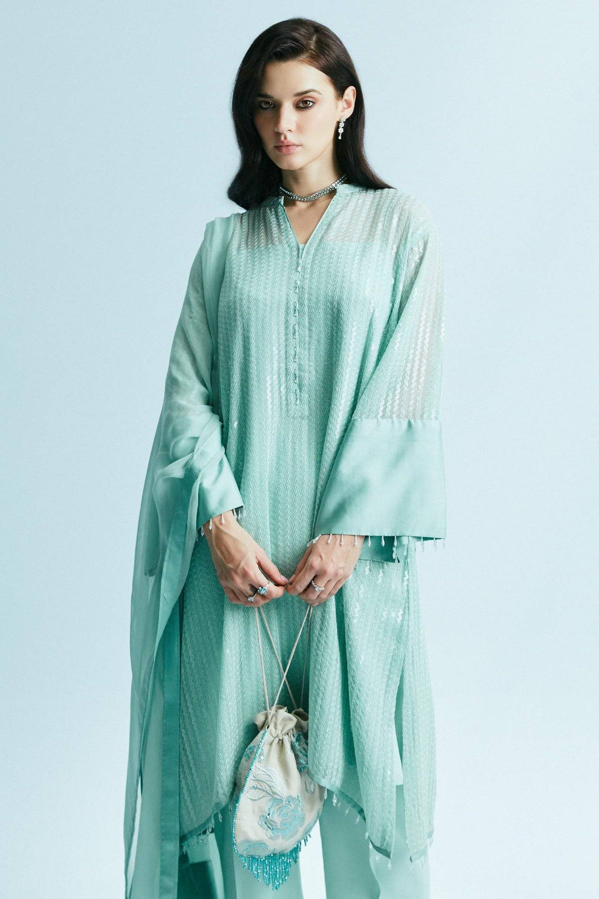 Zara Shahjahan | Festive Eid 24 | ZC-2043 - Pakistani Designer Dress - by Zara Shahjahan | Type: Formal - 100% Original at Saira Sultan