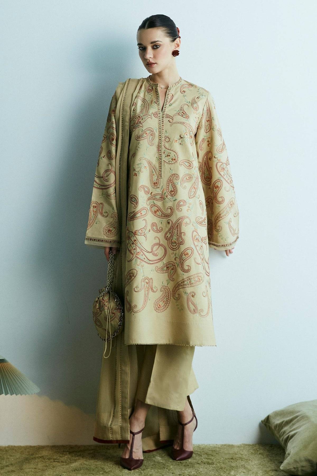 Zara Shahjahan | Festive Eid 24 | ZC-2027 - Pakistani Designer Dress - by Zara Shahjahan | Type: Formal - 100% Original at Saira Sultan