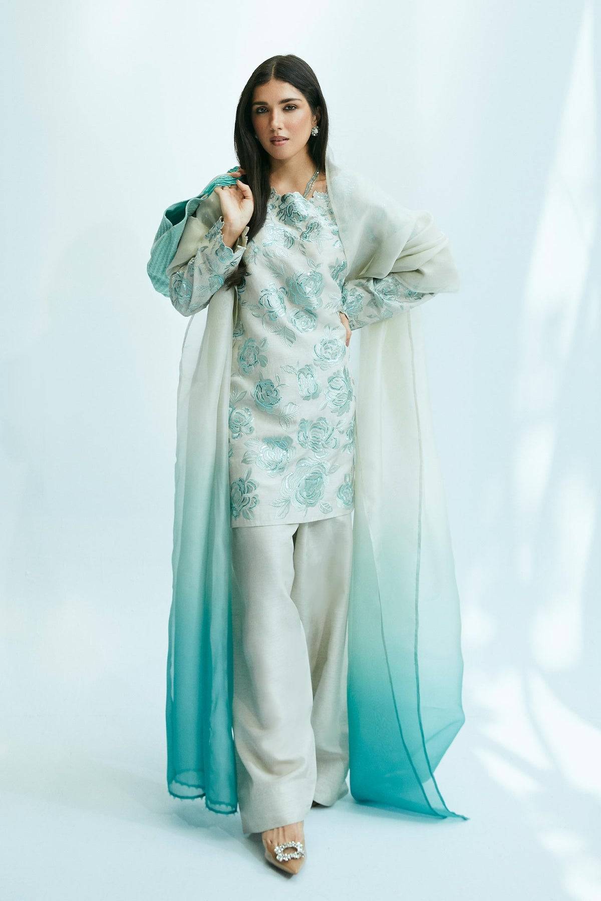 Zara Shahjahan | Festive Eid 24 | ZC-2034 - Pakistani Designer Dress - by Zara Shahjahan | Type: Formal - 100% Original at Saira Sultan