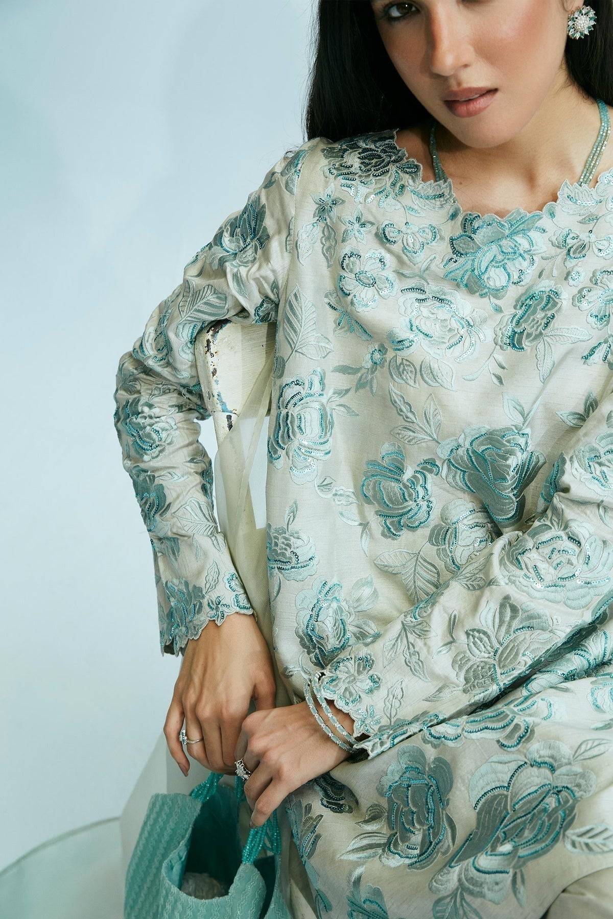 Zara Shahjahan | Festive Eid 24 | ZC-2034 - Pakistani Designer Dress - by Zara Shahjahan | Type: Formal - 100% Original at Saira Sultan