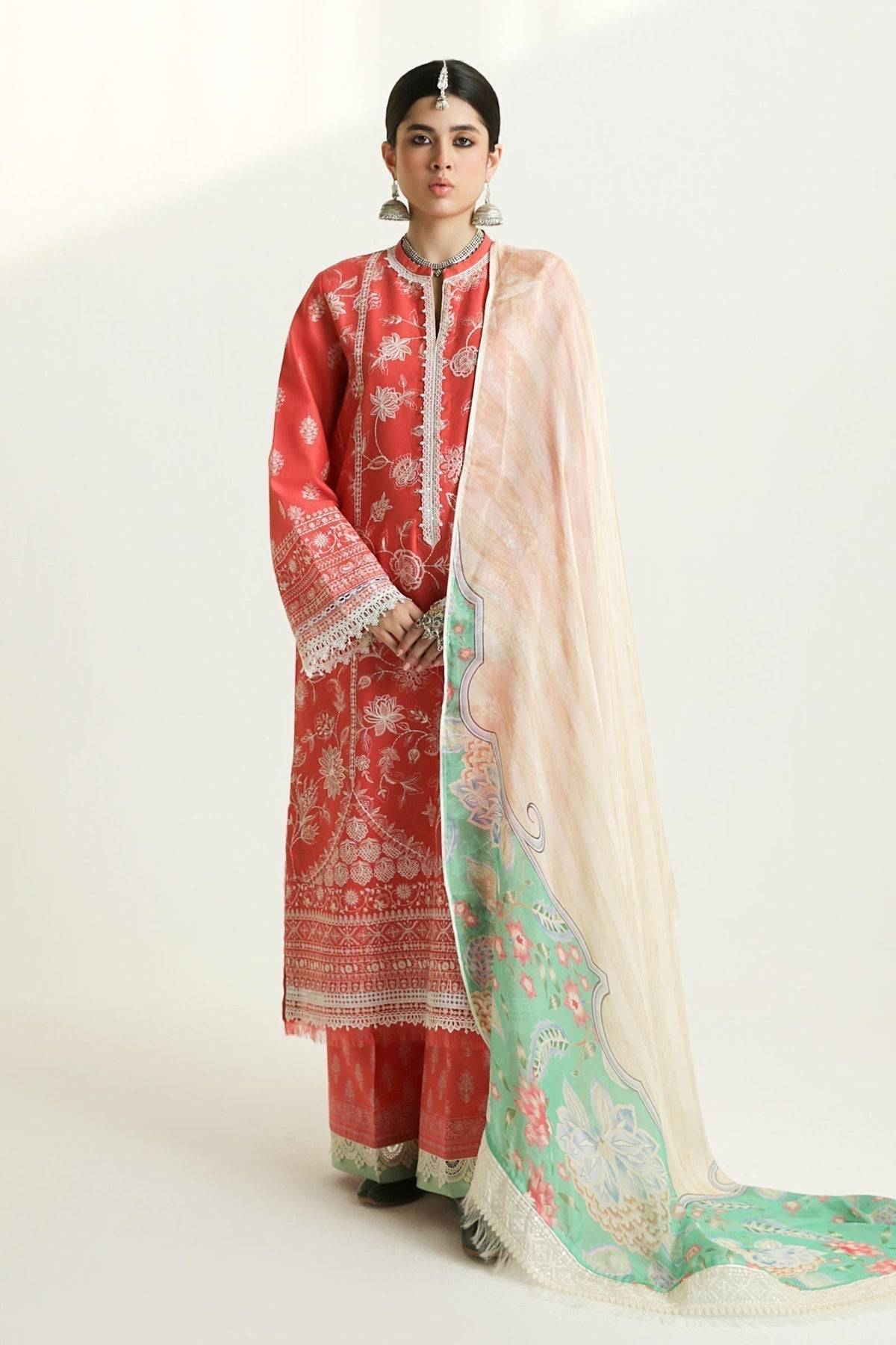 Zara Shahjahan | Luxury Lawn 24 | MAHI-1A - Pakistani Designer Dress - by Zara Shahjahan | Type: Luxury - 100% Original at Saira Sultan