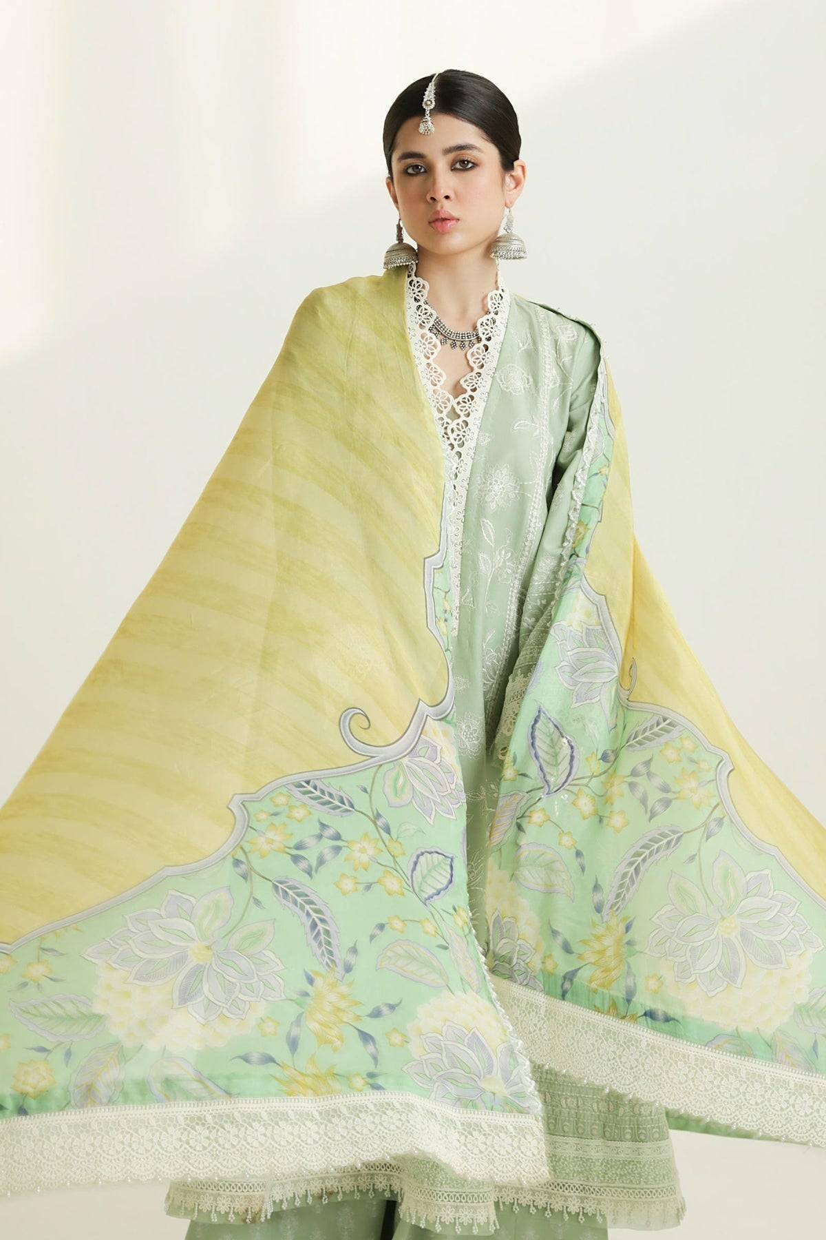 Zara Shahjahan | Luxury Lawn 24 | MAHI-1B - Pakistani Designer Dress - by Zara Shahjahan | Type: Luxury - 100% Original at Saira Sultan