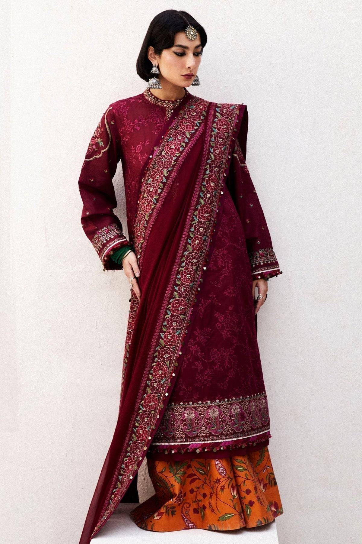 Zara Shahjahan | Luxury Lawn 24 | PARSA-9A - Pakistani Designer Dress - by Zara Sahjahan | Type: Luxury - 100% Original at Saira Sultan