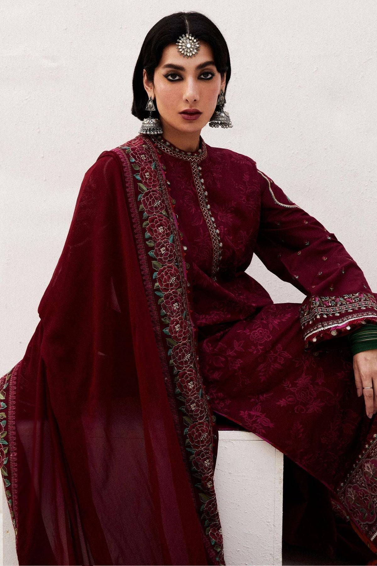 Zara Shahjahan | Luxury Lawn 24 | PARSA-9A - Pakistani Designer Dress - by Zara Sahjahan | Type: Luxury - 100% Original at Saira Sultan