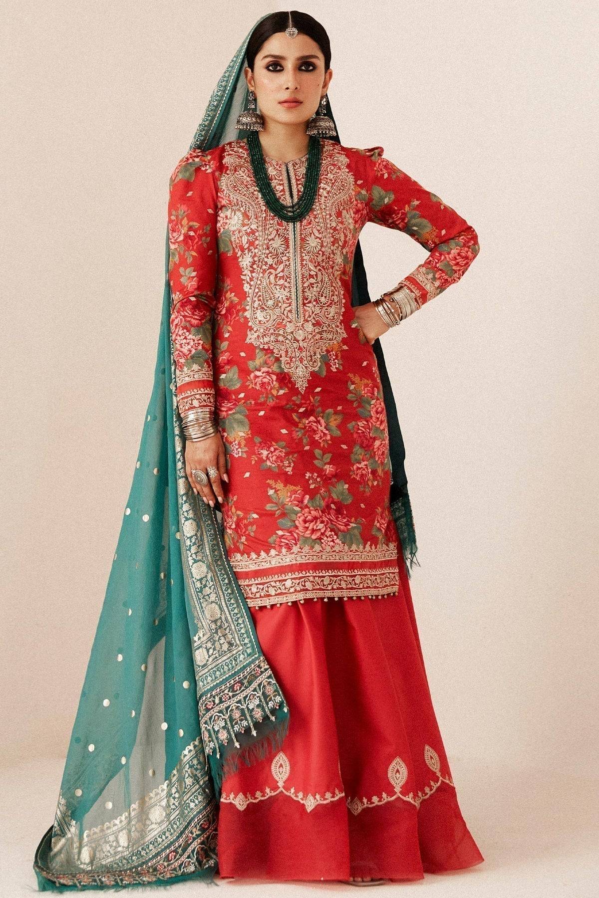 Zara Shahjahan | Luxury Lawn 24 | PHOOL KARI-13B - Pakistani Designer Dress - by Zara Sahjahan | Type: Luxury - 100% Original at Saira Sultan