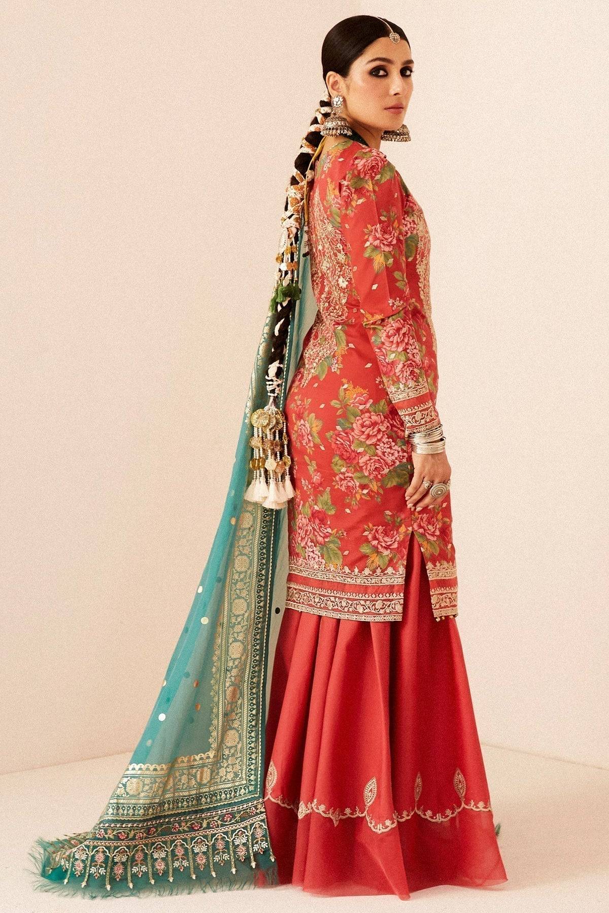 Zara Shahjahan | Luxury Lawn 24 | PHOOL KARI-13B - Pakistani Designer Dress - by Zara Sahjahan | Type: Luxury - 100% Original at Saira Sultan