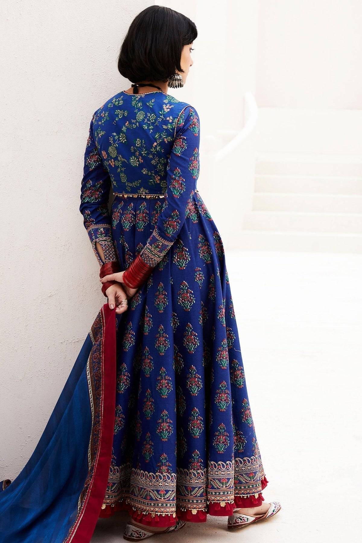 Zara Shahjahan | Luxury Lawn 24 | ANARKALI-11A - Pakistani Designer Dress - by Zara Sahjahan | Type: Luxury - 100% Original at Saira Sultan