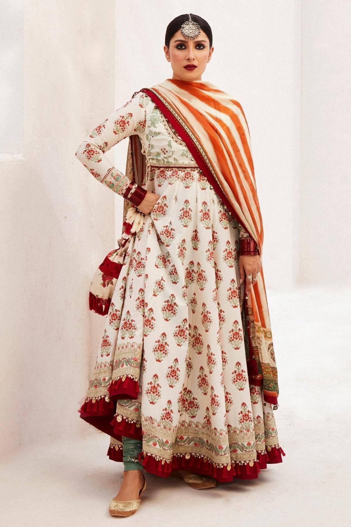 Zara Shahjahan | Luxury Lawn 24 | ANARKALI-11B - Pakistani Designer Dress - by Zara Sahjahan | Type: Luxury - 100% Original at Saira Sultan