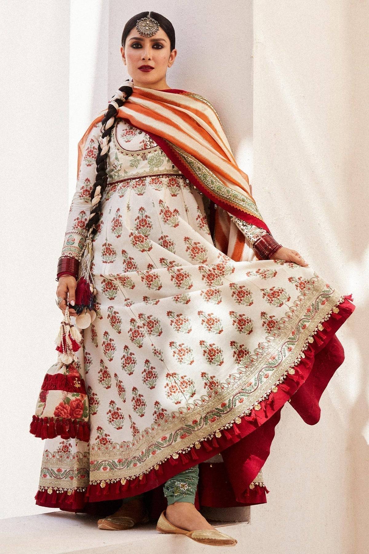 Zara Shahjahan | Luxury Lawn 24 | ANARKALI-11B - Pakistani Designer Dress - by Zara Sahjahan | Type: Luxury - 100% Original at Saira Sultan
