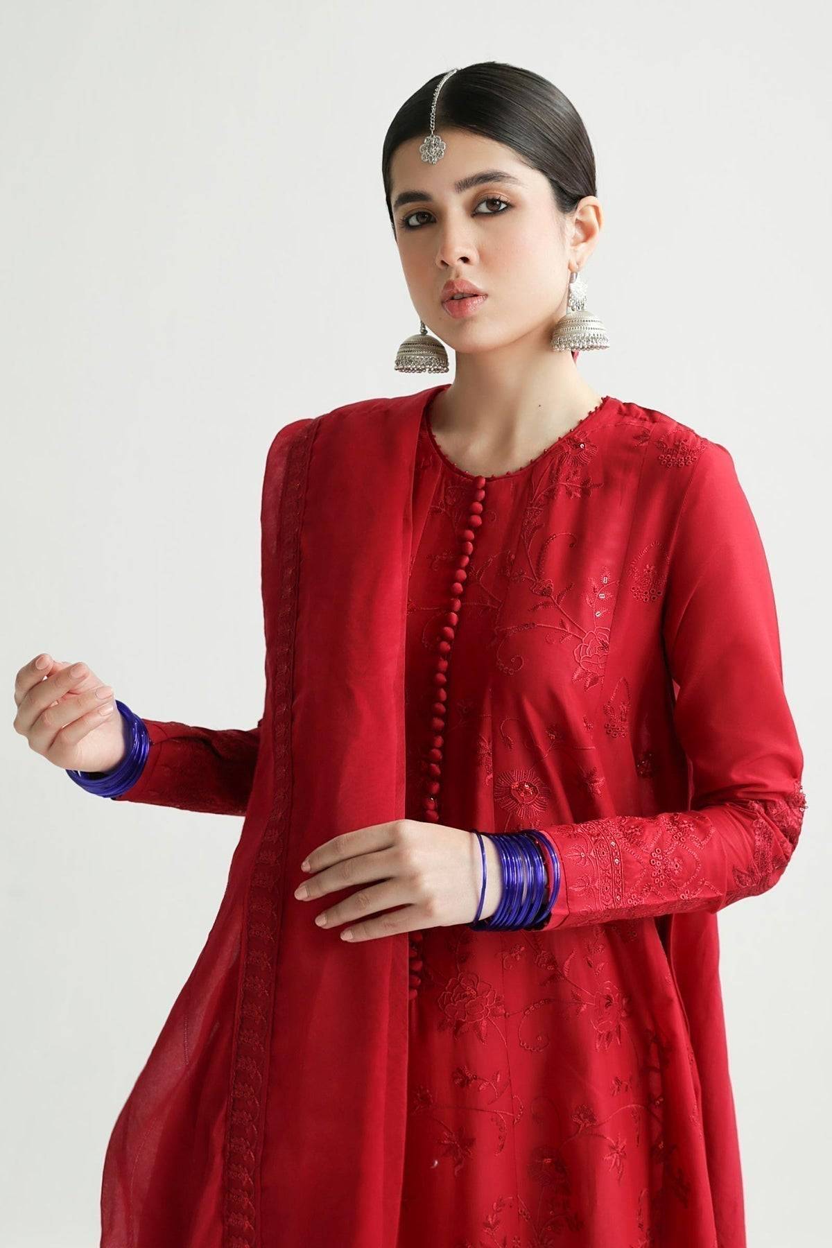Zara Shahjahan | Luxury Lawn 24 | DEENA-12A - Pakistani Designer Dress - by Zara Shahjahan | Type: Luxury - 100% Original at Saira Sultan