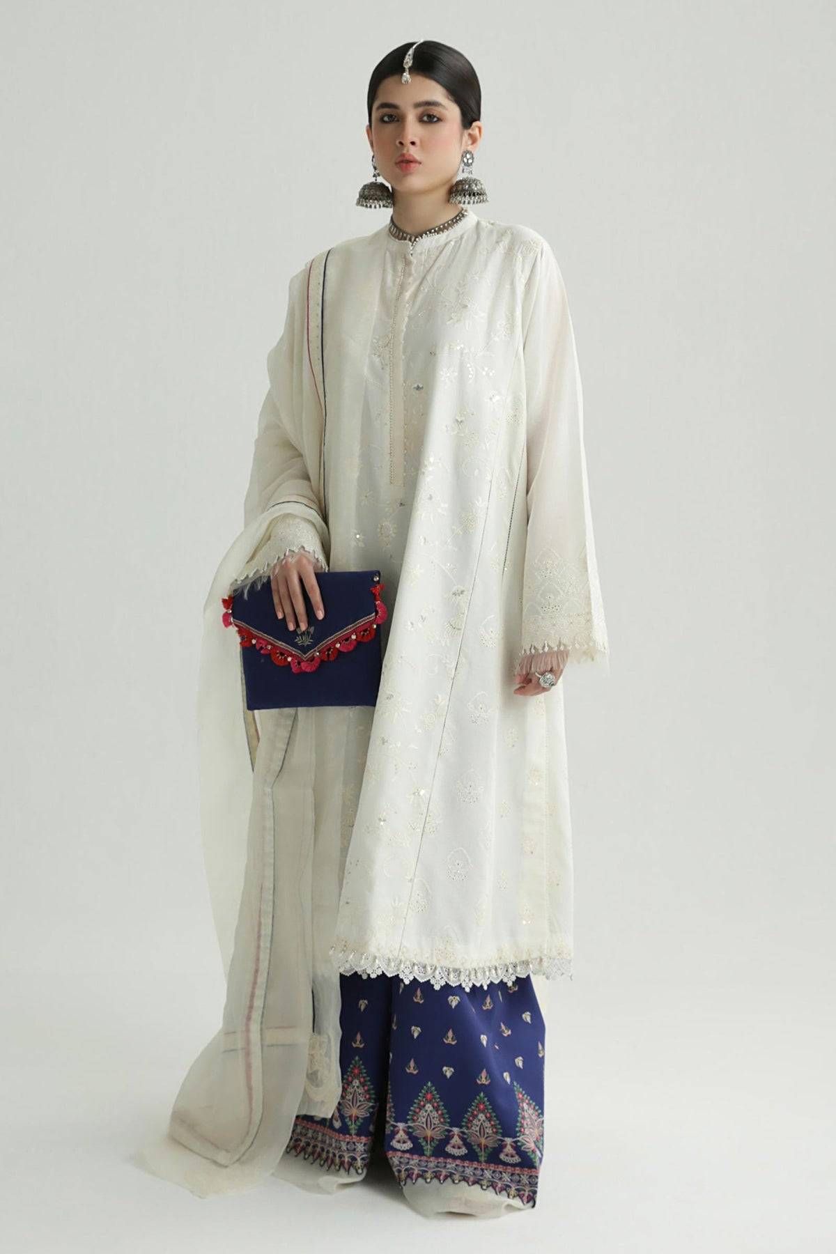 Zara Shahjahan | Luxury Lawn 24 | DEENA-12B - Pakistani Designer Dress - by Zara shahjahan | Type: Luxury - 100% Original at Saira Sultan