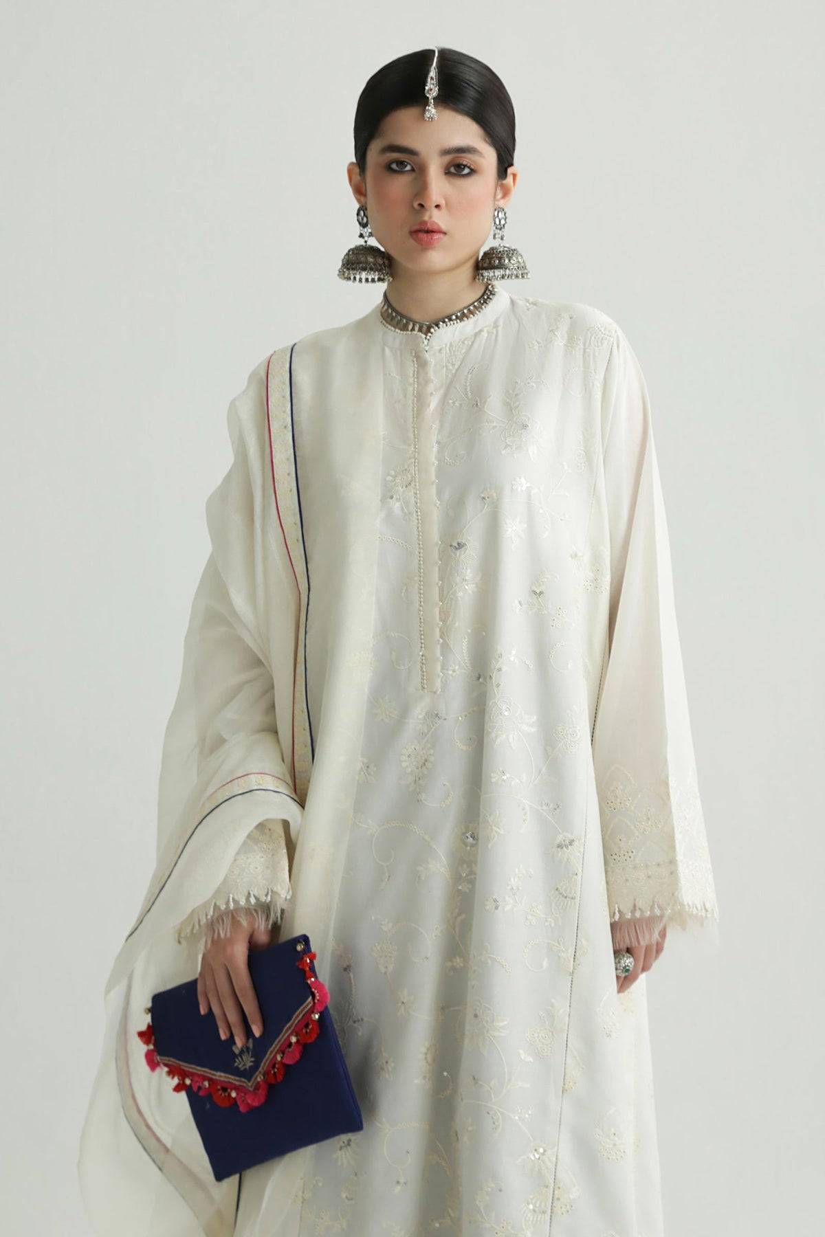 Zara Shahjahan | Luxury Lawn 24 | DEENA-12B - Pakistani Designer Dress - by Zara shahjahan | Type: Luxury - 100% Original at Saira Sultan
