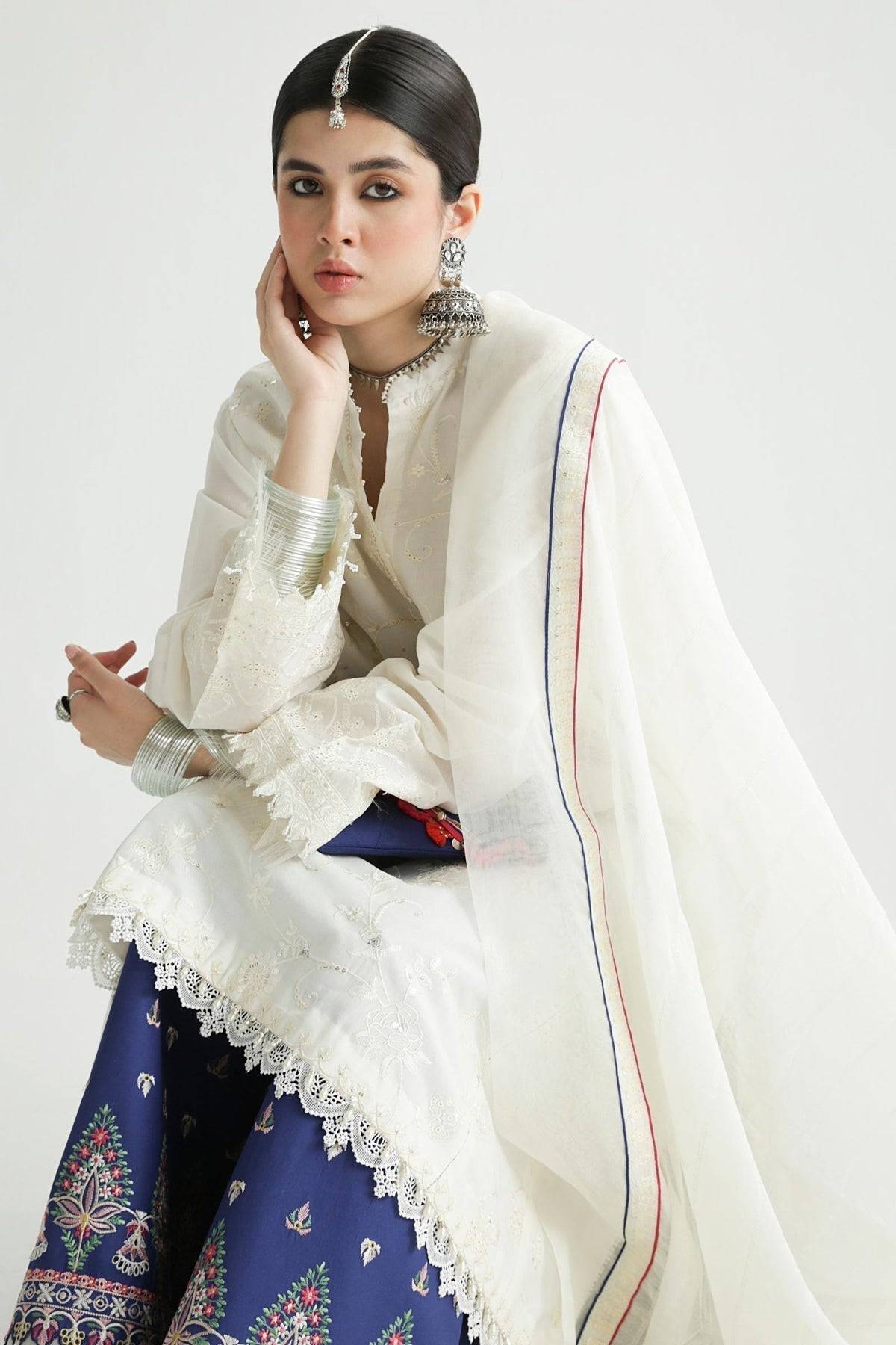 Zara Shahjahan | Luxury Lawn 24 | DEENA-12B - Pakistani Designer Dress - by Zara shahjahan | Type: Luxury - 100% Original at Saira Sultan