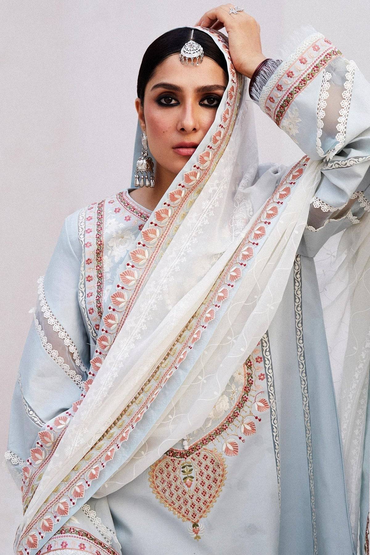 Zara Shahjahan | Luxury Lawn 24 | DILARA-15B - Pakistani Designer Dress - by Zara Shahjahan | Type: Luxury - 100% Original at Saira Sultan