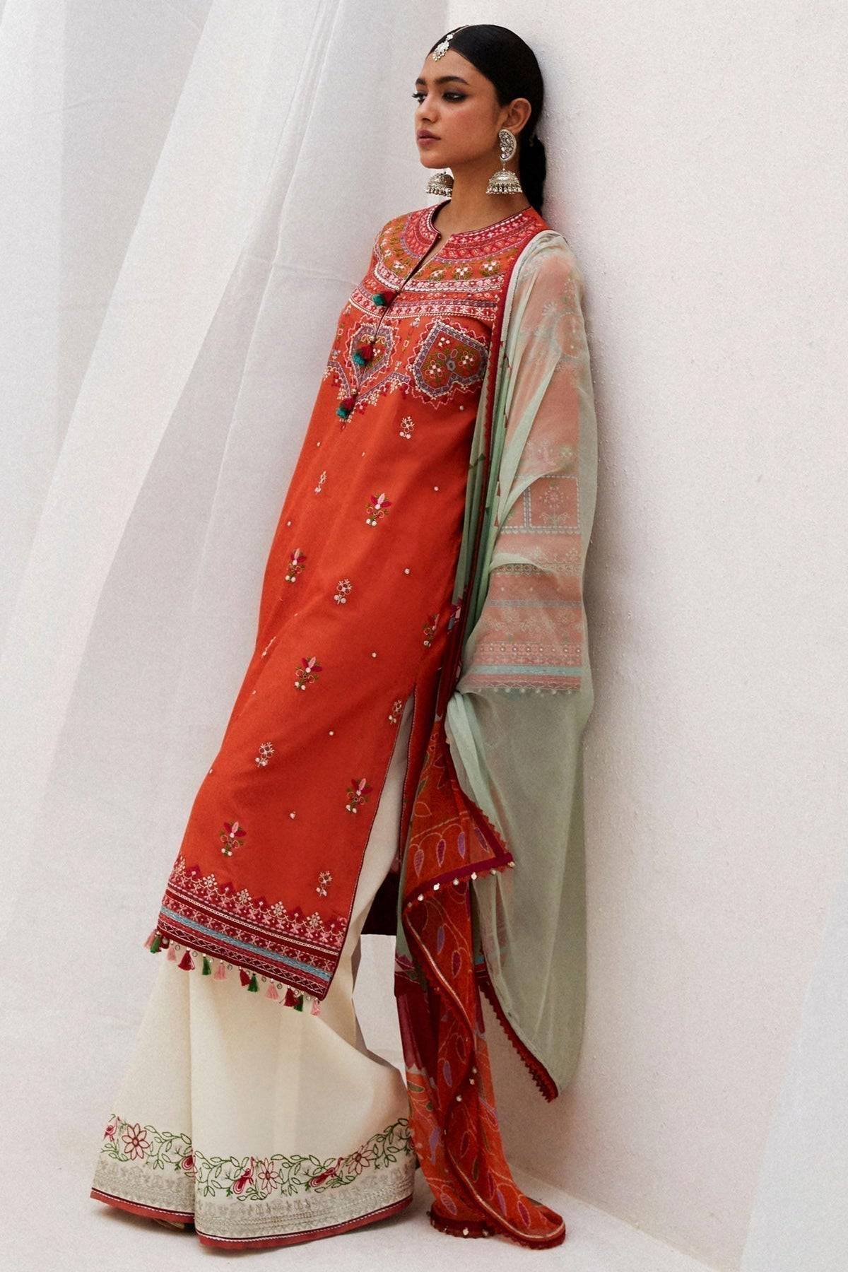 Zara Shahjahan | Luxury Lawn 24 | LAMIA-7A - Pakistani Designer Dress - by Zara Shahjahan | Type: Luxury - 100% Original at Saira Sultan