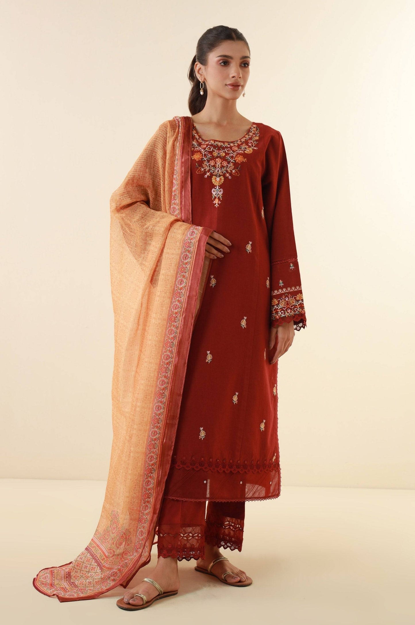 Zeen | Summer Collection 24 | 34200 - Pakistani Designer Dress - by Zeen | Type: Luxury - 100% Original at Saira Sultan