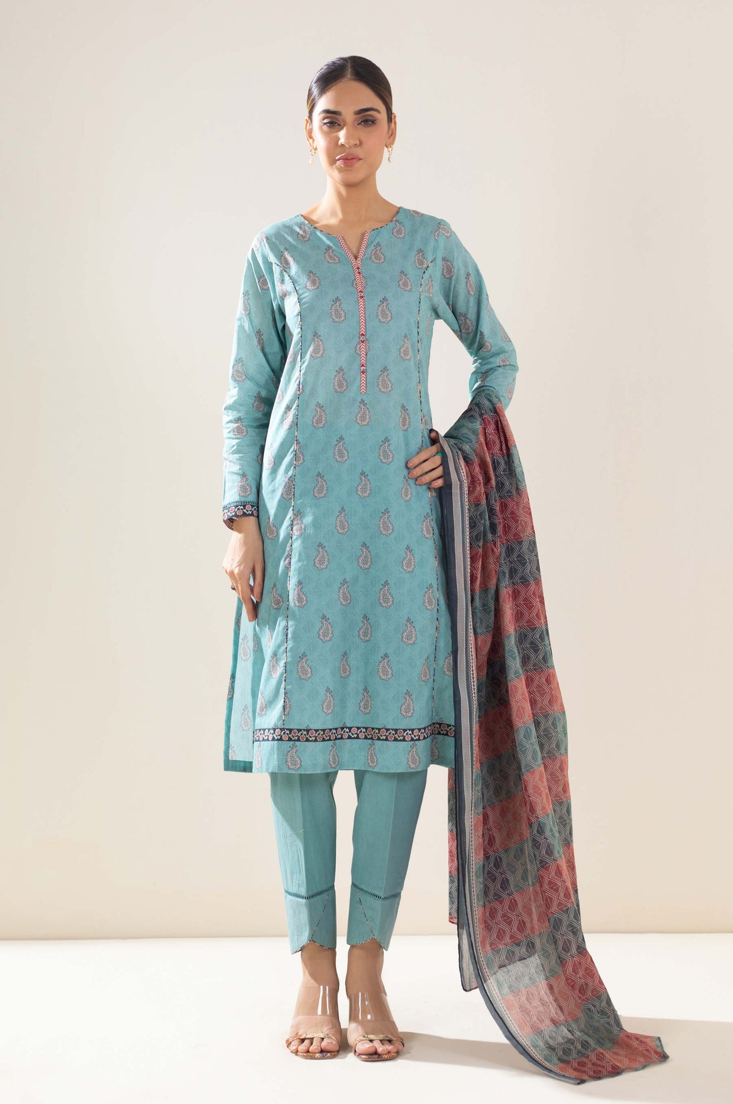 Zeen | Summer Collection 24 | 34233 - Pakistani Designer Dress - by Zeen | Type: Luxury - 100% Original at Saira Sultan