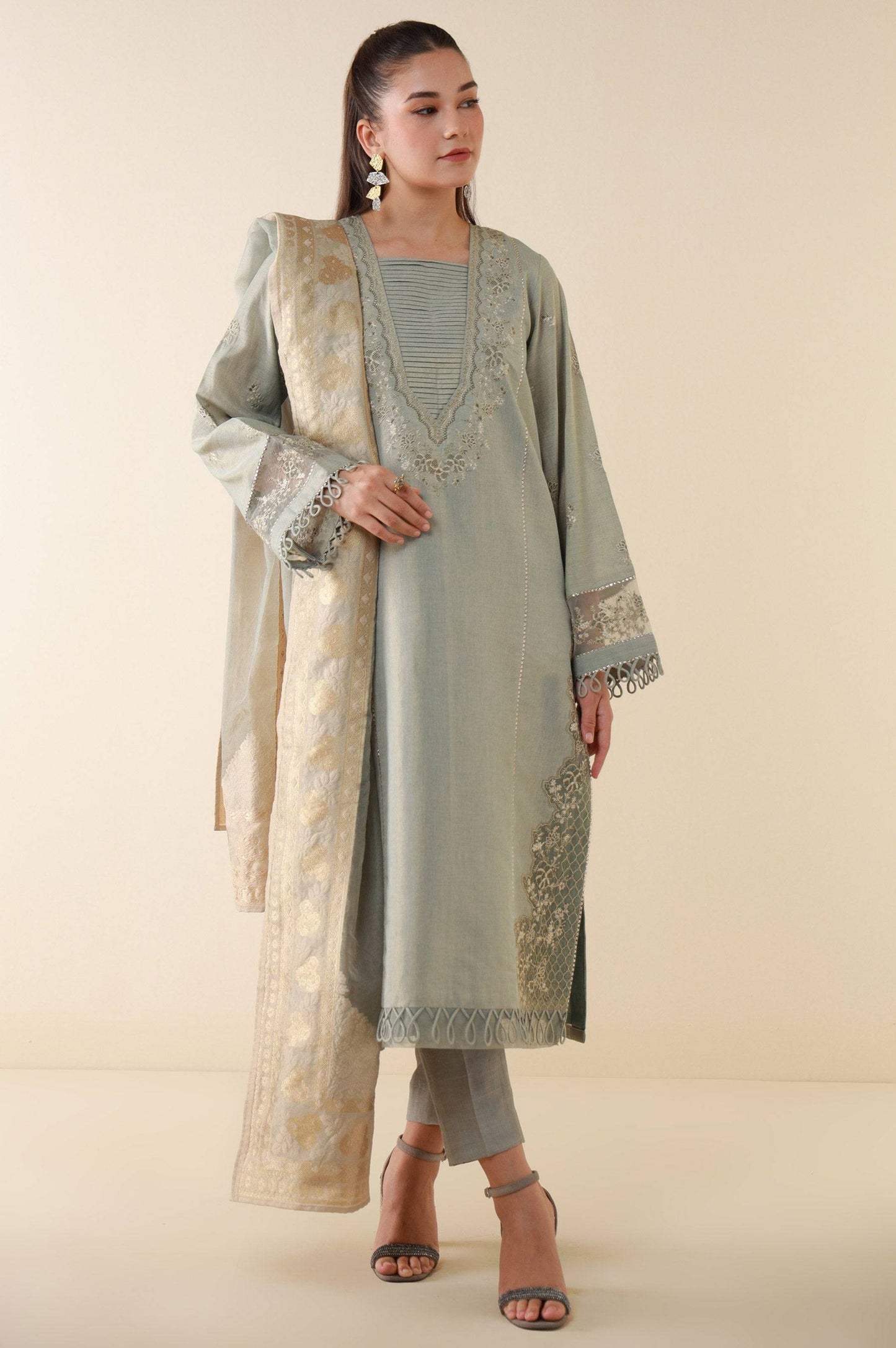 Zeen | Summer Collection 24 | 34111 - Pakistani Designer Dress - by Zeen | Type: Luxury - 100% Original at Saira Sultan