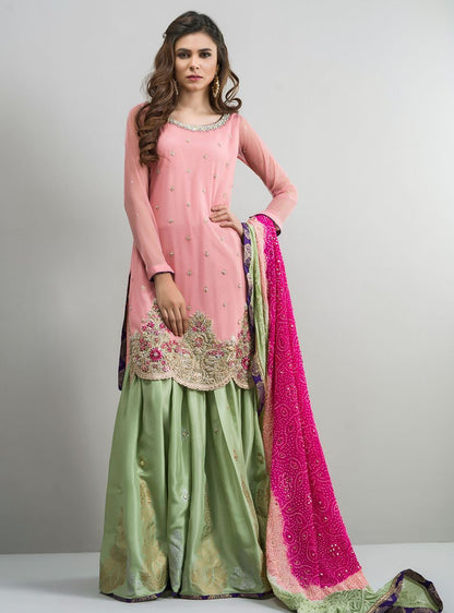 Zainab Chottani | Semi Formals | PASTEL FANCY - Pakistani Designer Dress - by Zainab Chottani | Type: Ladies Clothes - 100% Original at Saira Sultan