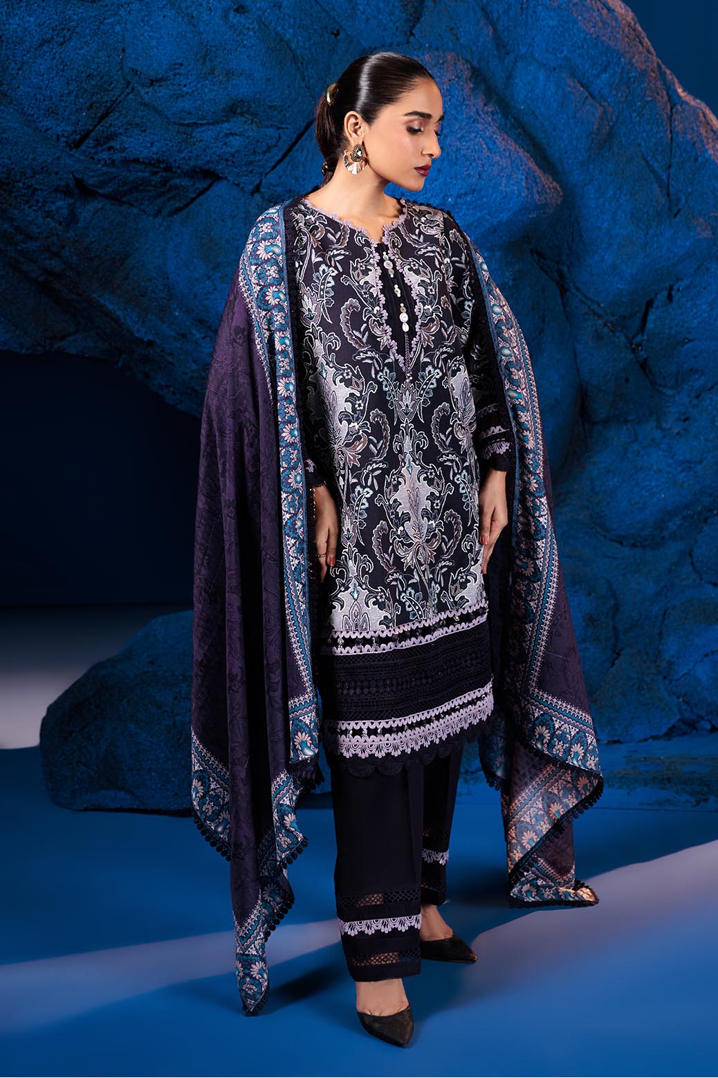Bonanza Satrangi | Gothic Grape 3 Pc (2W24P3P259) Purple