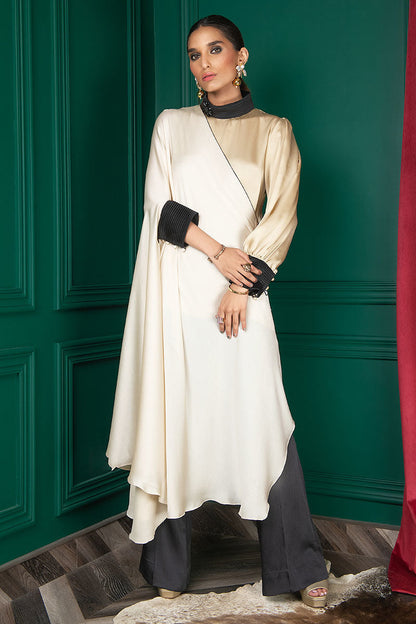 Wardha Saleem | Luxury Pret Fusion Wear | WS22-023 XS White Female