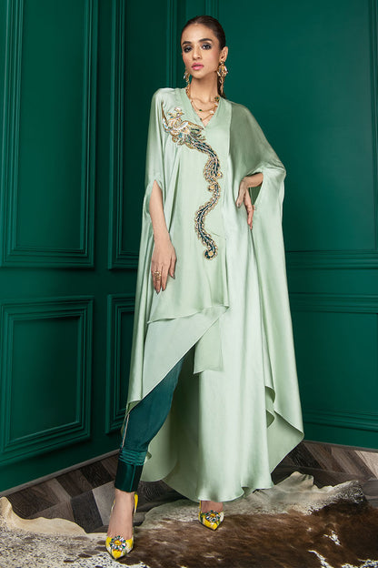 Wardha Saleem | Luxury Pret Fusion Wear | WS22-018 L Green Female