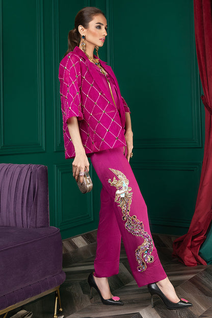 Wardha Saleem | Luxury Pret Fusion Wear | WS22-027 M Magenta Female