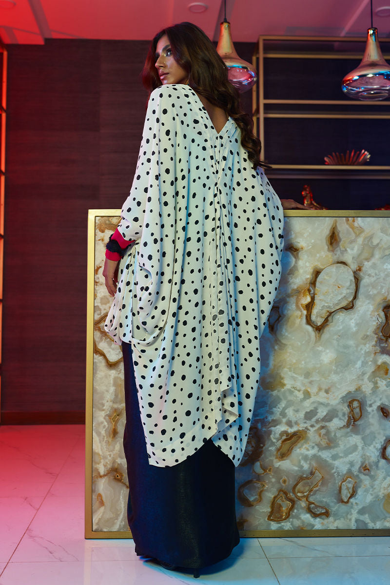 Wardha Saleem | Luxury Pret Fusion Wear | HOT SPOT€“ 3PC FORMAL DRAPE S Sky Blue Velvet Silk