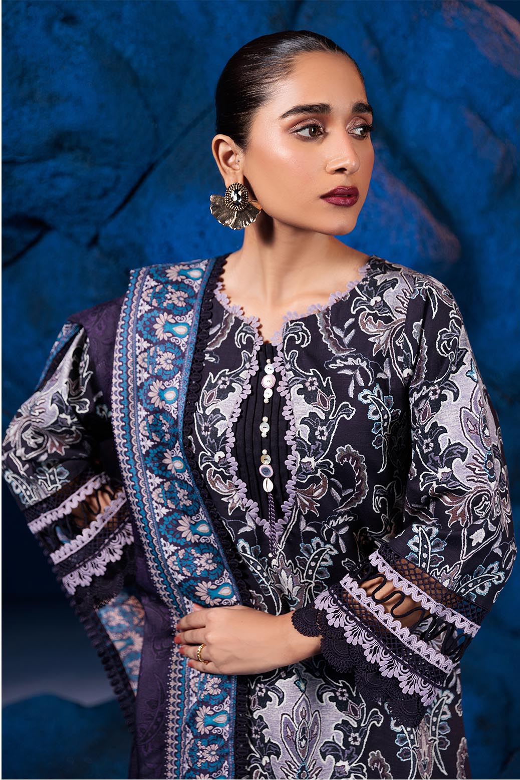 Bonanza Satrangi | Gothic Grape 3 Pc (2W24P3P259)