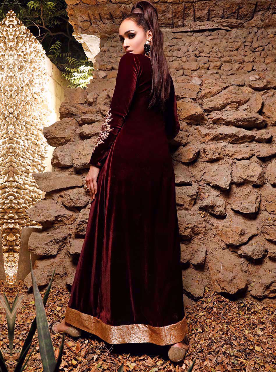 Zainab Chottani | Semi Formals | ALIZARIN CRIMSON - Pakistani Designer Dress - by Zainab Chottani | Type: Formal - 100% Original at Saira Sultan