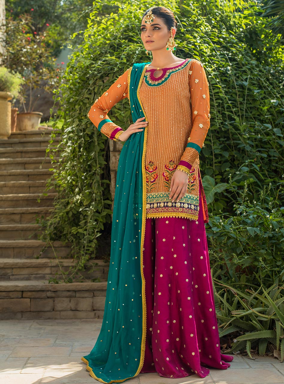 Zainab Chottani | Semi Formals | NOORA - Pakistani Designer Dress - by Zainab Chottani | Type: Formal - 100% Original at Saira Sultan