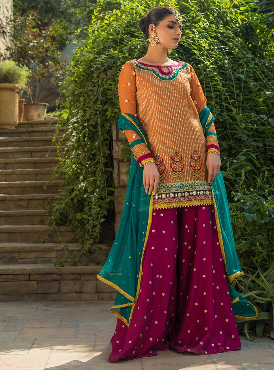 Zainab Chottani | Semi Formals | NOORA - Pakistani Designer Dress - by Zainab Chottani | Type: Formal - 100% Original at Saira Sultan
