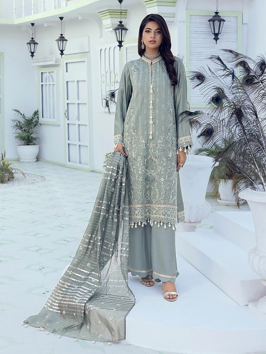Salitex | Signature Festive Chiffon | SUNW6NO010UT XS Light Pistachio Cotton Silk