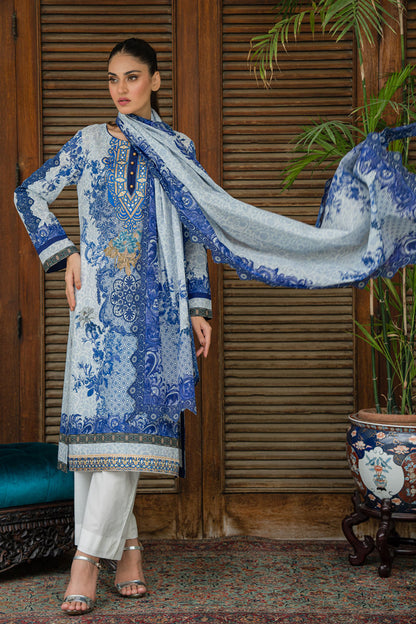 Shamaeel Ansari | Gulrang Lawn | LP-01 - Pakistani Designer Dress - by Shamaeel Ansari - Type : Ladies Clothes - 100% Original at Saira Sultan