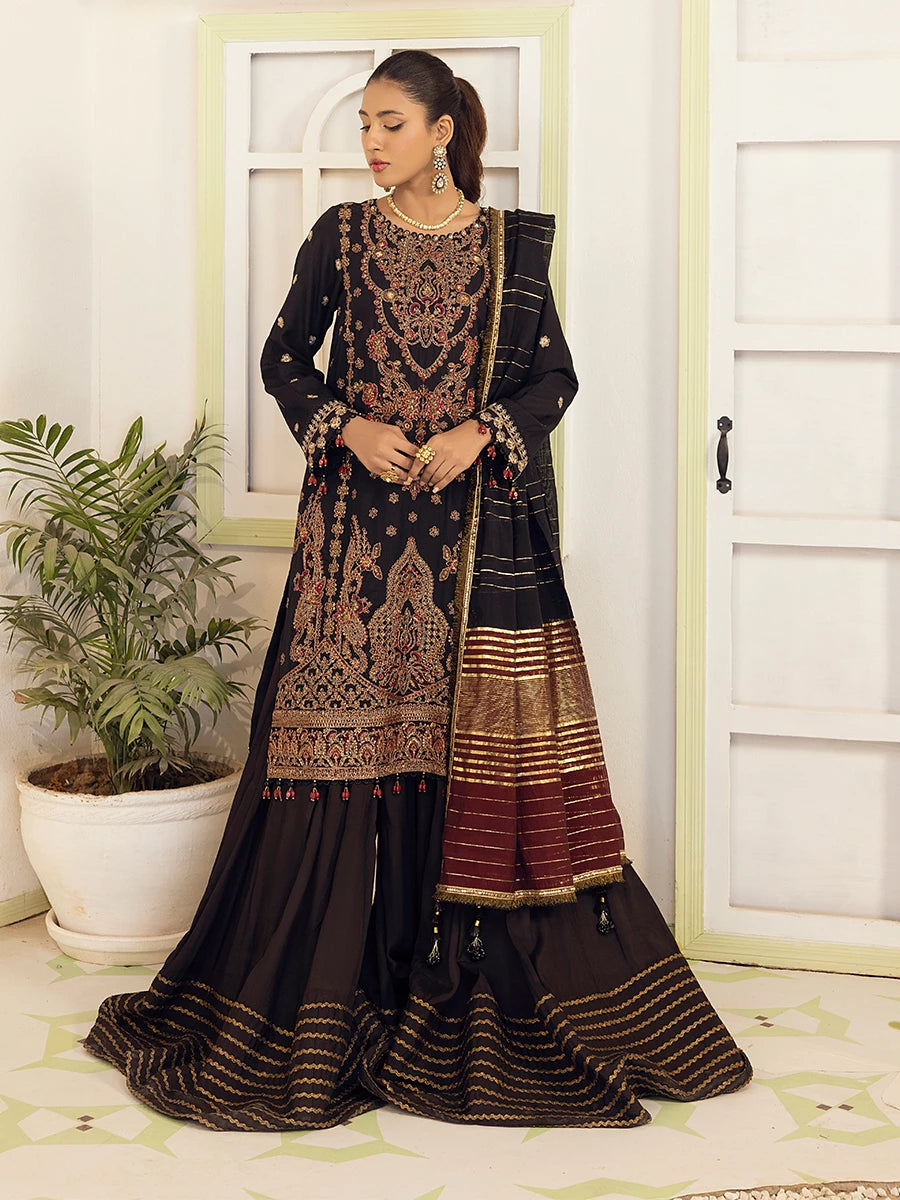 Salitex | Signature Festive Chiffon | SUNW6NO003UT XL Black Cotton Silk