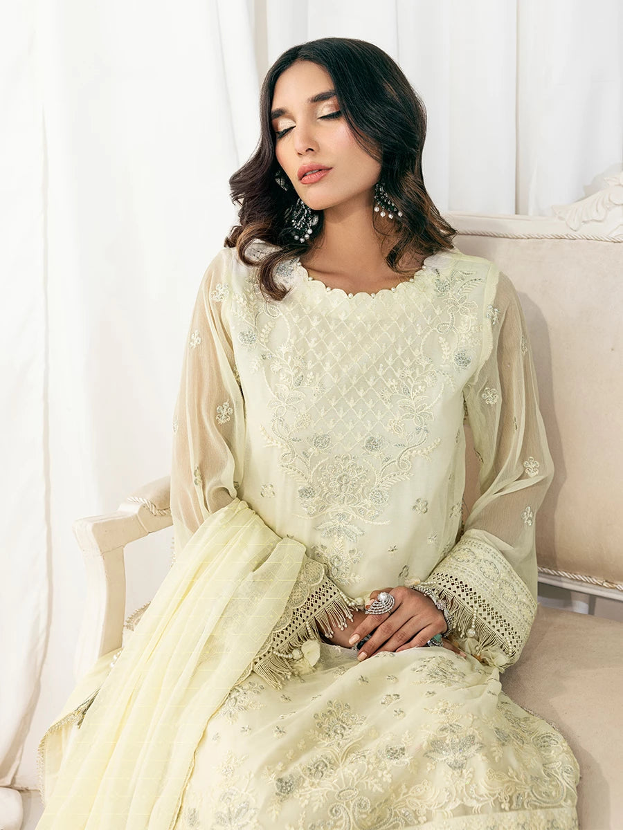 Salitex | Signature Festive Chiffon | SUNS7CH038UT L Cream Chiffon