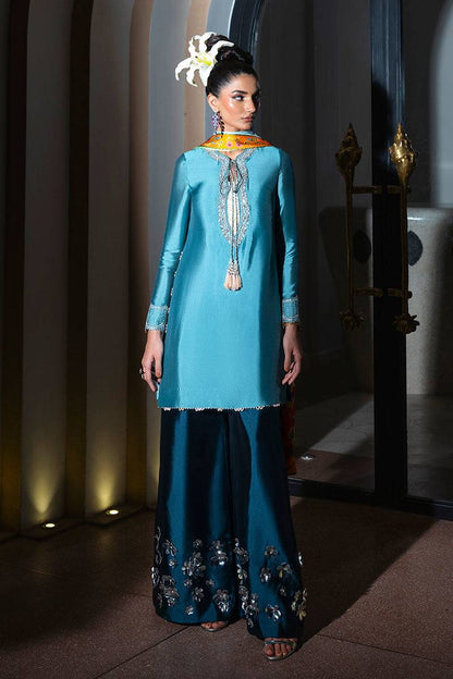 Haute Form | Diva Formals | Floral Applique - Pakistani Designer Dress - by Haute Form | Type: Ladies Clothes - 100% Original at Saira Sultan