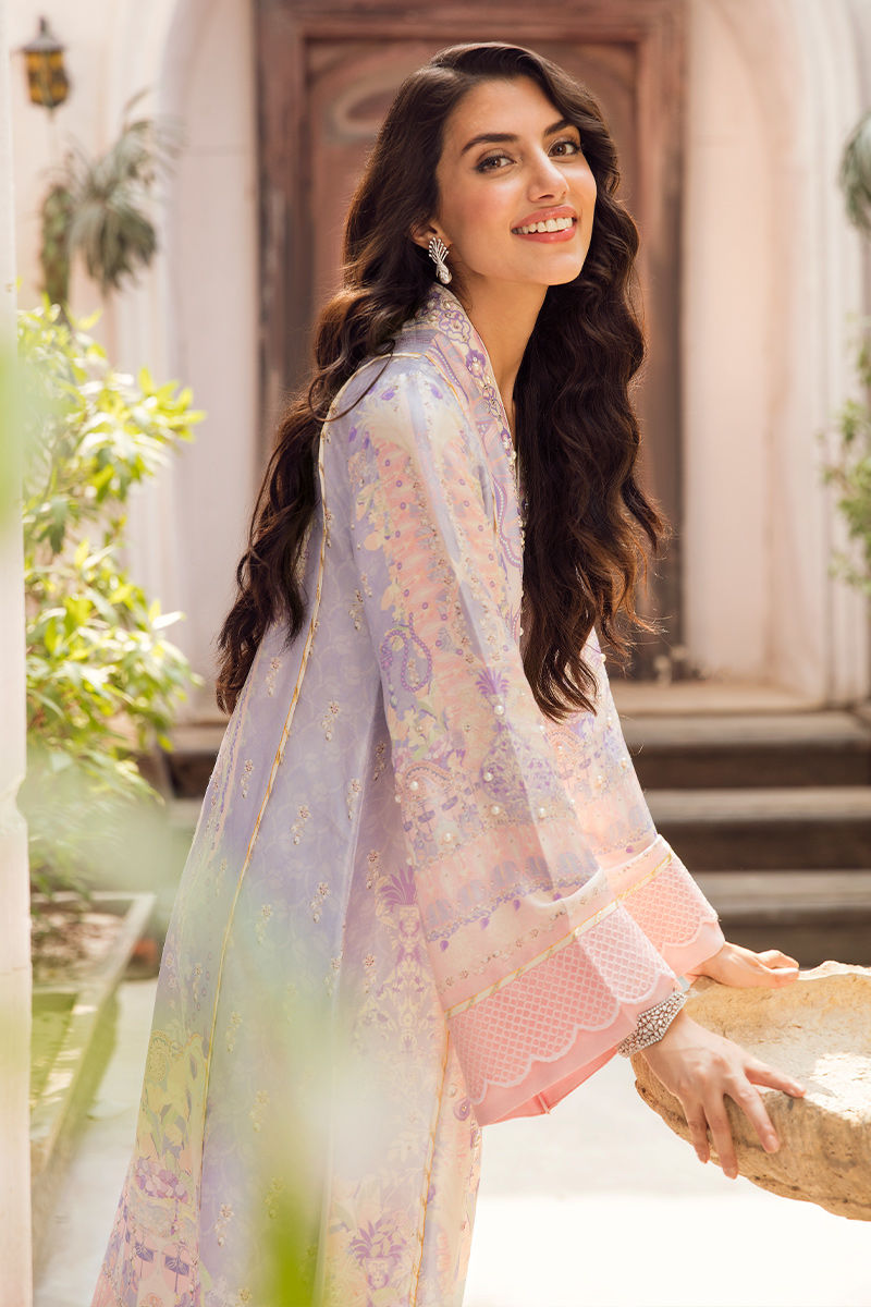 Ansab Jahangir | Digital Silk | Dreamy impression - Pakistani Designer Dress - by Ansab Jahangir - Type : Ladies Clothes - 100% Original at Saira Sultan