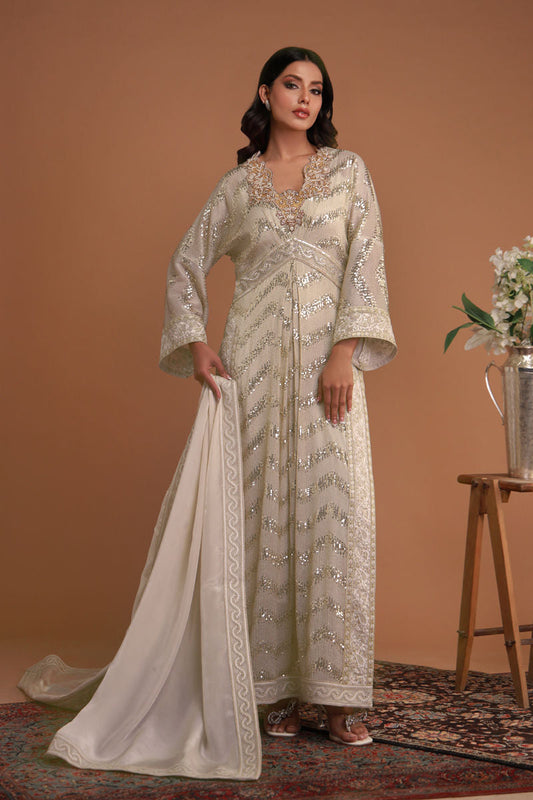 Shamaeel Ansari | Ramadan Edit 25 | RF-02 XS Off White Shimmer