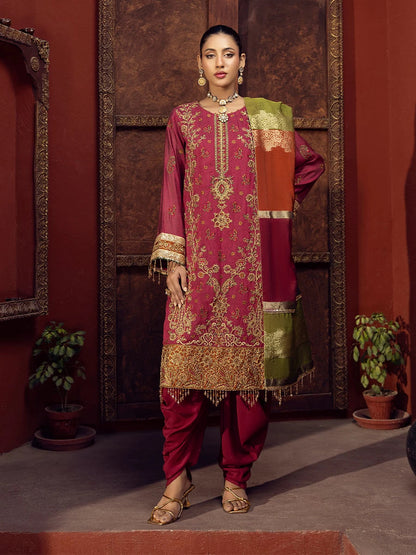 Salitex | Signature Festive Chiffon | SUNW6JI017UT XS Rose Pink Textuered