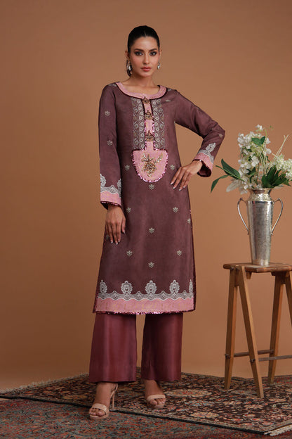 Shamaeel Ansari | Ramadan Edit 25 | RF-06 L Plum Khaddi Silk