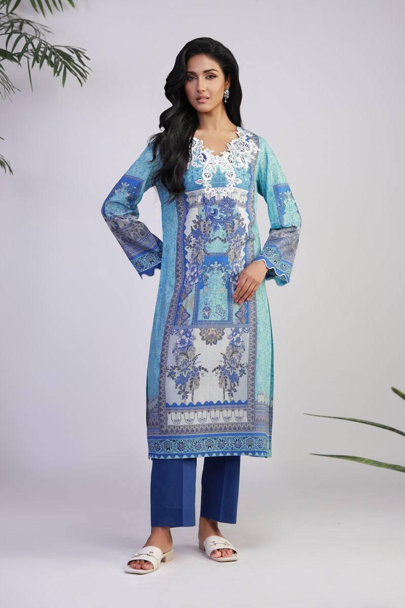 Shamaeel Ansari | Gulrang Lawn | Gulrang-01 - Pakistani Designer Dress - by Shamaeel Ansari - Type : Ladies Clothes - 100% Original at Saira Sultan